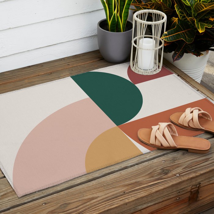 Abstract Geometric 12 Outdoor Rug Gallery Image 2