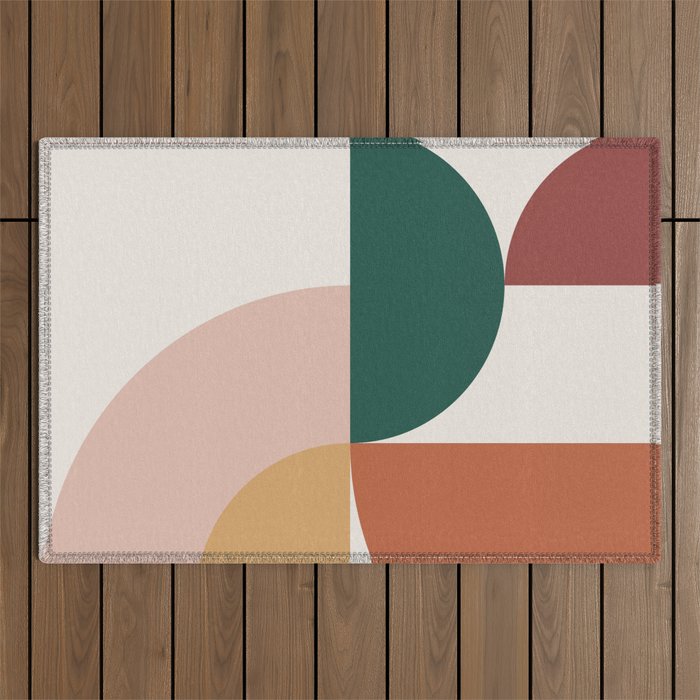 Abstract Geometric 12 Outdoor Rug Gallery Image 1