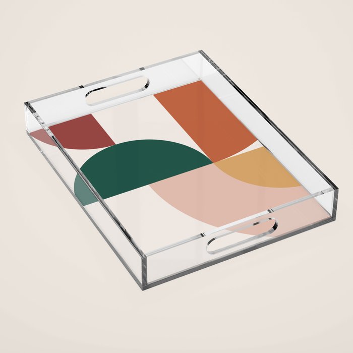 Abstract Geometric 12 Acrylic Tray Gallery Image 1