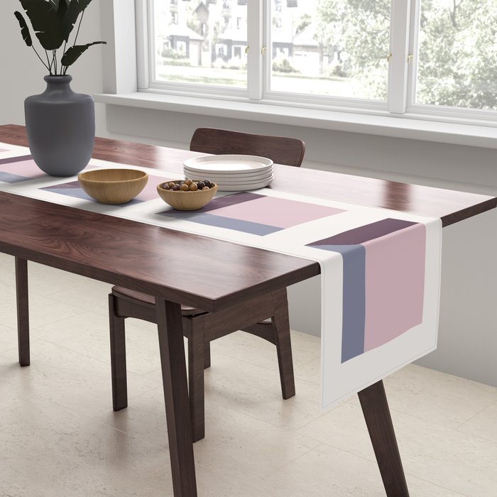 Minimalist 3D Pattern VIII Table Runner Gallery Image 2