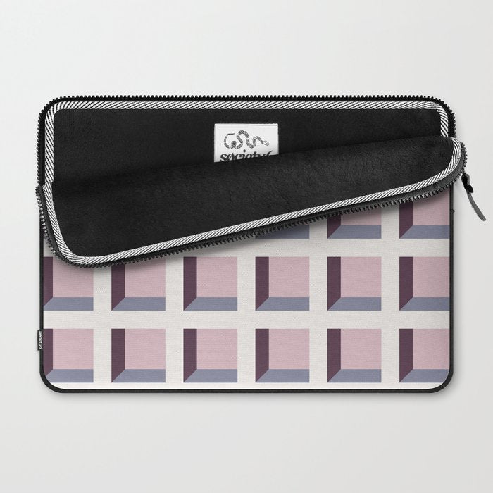 Minimalist 3D Pattern VIII Laptop Sleeve Gallery Image 2
