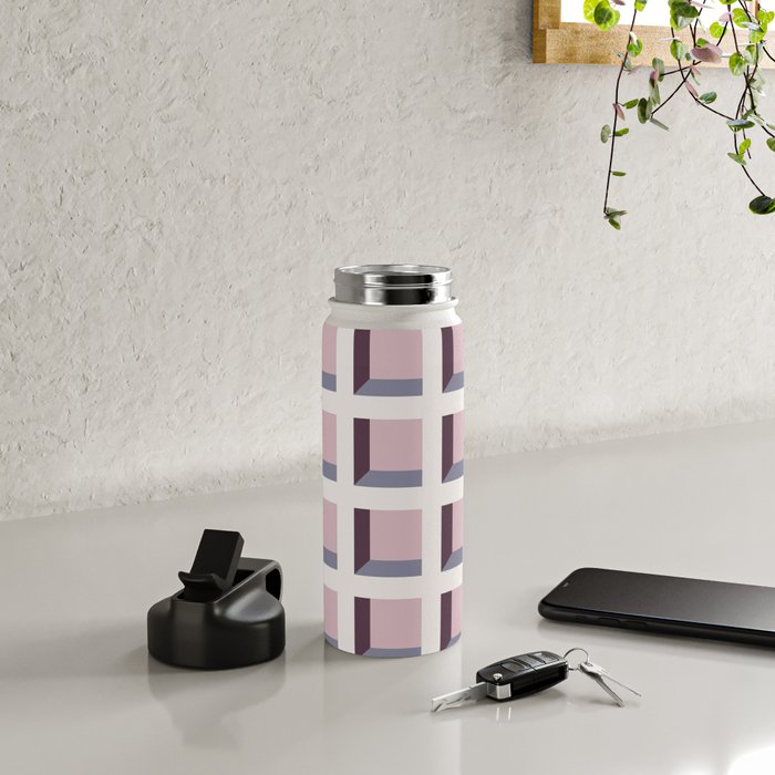 Minimalist 3D Pattern VIII Water Bottle Gallery Image 4