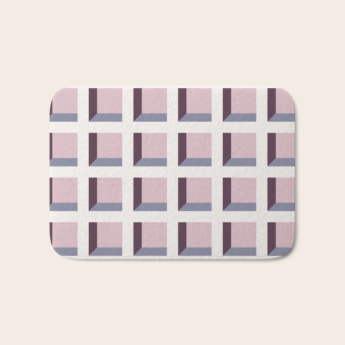 Minimalist 3D Pattern VIII Bath Mat Gallery Image 1