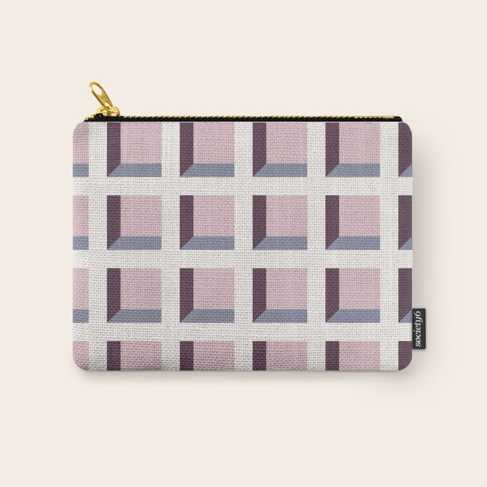 Minimalist 3D Pattern VIII Carry All Pouch Gallery Image 1