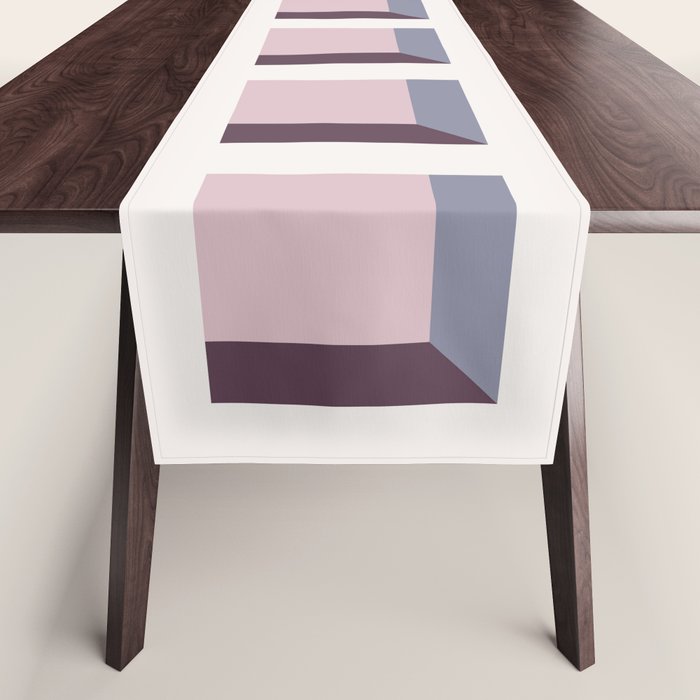 Minimalist 3D Pattern VIII Table Runner Gallery Image 1
