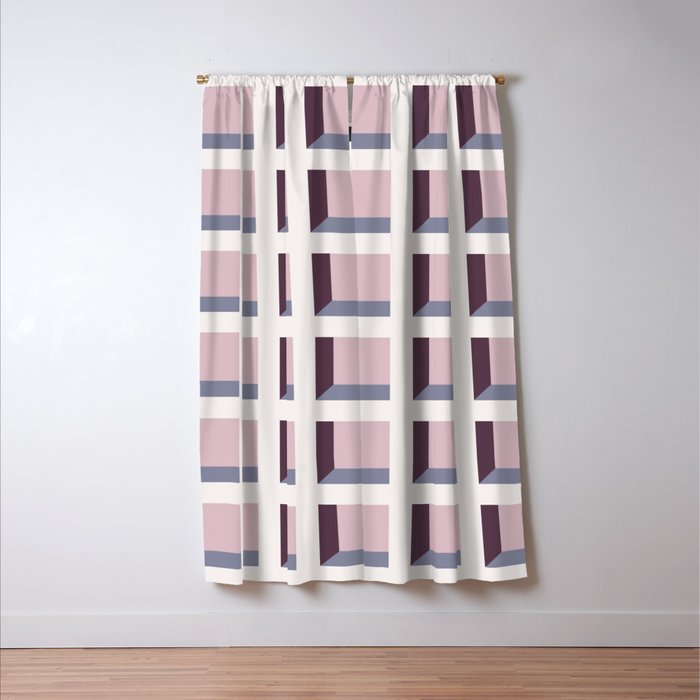 Minimalist 3D Pattern VIII Window Curtain Gallery Image 3
