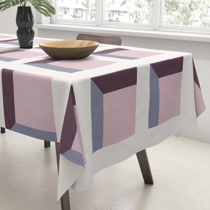 Minimalist 3D Pattern VIII Tablecloth Gallery Image 3