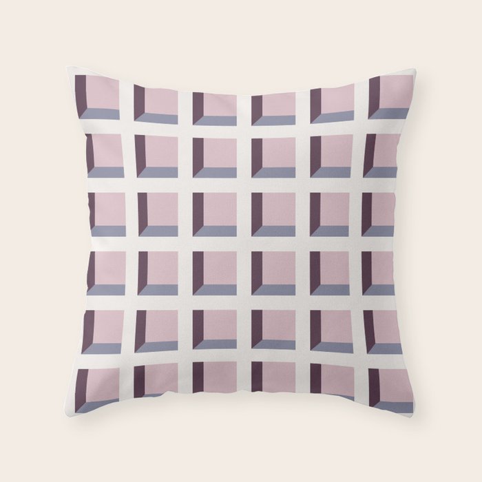 Minimalist 3D Pattern VIII Throw Pillow Gallery Image 6