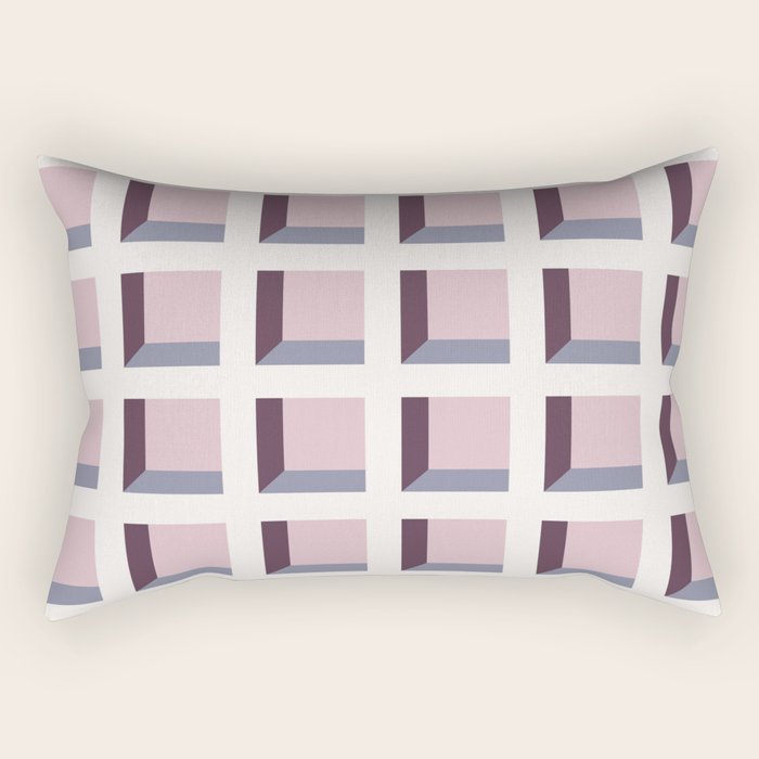 Minimalist 3D Pattern VIII Rectangular Pillow Gallery Image 2