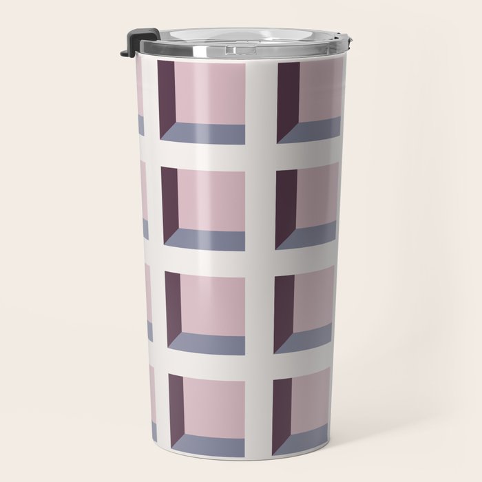 Minimalist 3D Pattern VIII Travel Mug Gallery Image 3