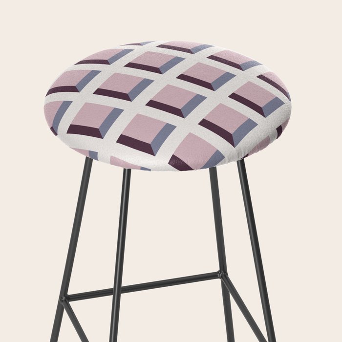 Minimalist 3D Pattern VIII Stool Gallery Image 2