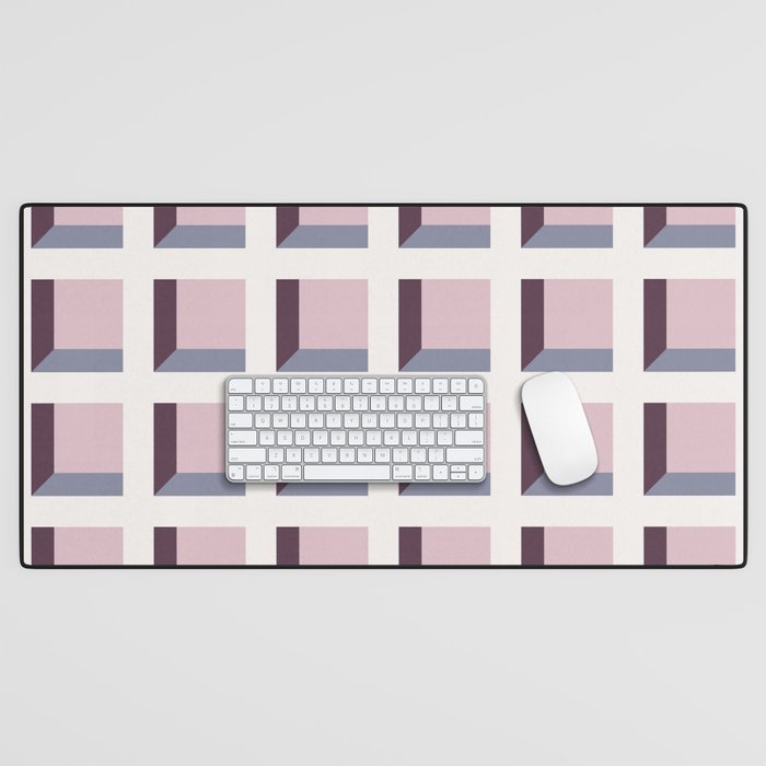 Minimalist 3D Pattern VIII Desk Mat Gallery Image 1