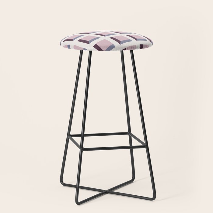 Minimalist 3D Pattern VIII Stool Gallery Image 1