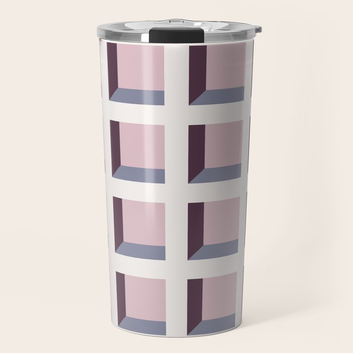 Minimalist 3D Pattern VIII Travel Mug Gallery Image 1