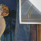 Melody of Ancient Egypt Art Deco romantic female figure by the River Nile painting by Henry Clive Wall Tapestry Gallery Image 3