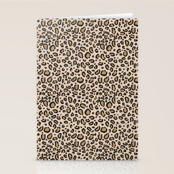 Leopard print - classic cheetah print, animal print Stationery Card Gallery Image 2