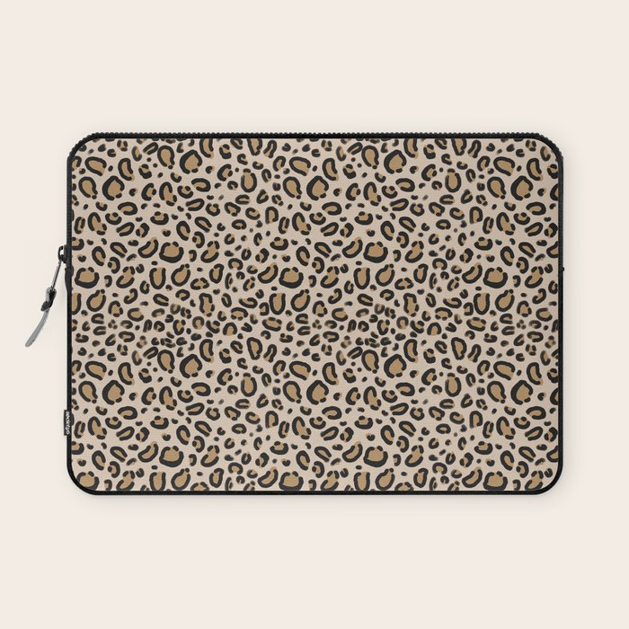 Leopard print - classic cheetah print, animal print Laptop Sleeve Gallery Image 1