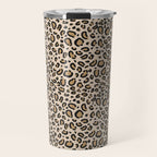 Leopard print - classic cheetah print, animal print Travel Mug Gallery Image 1