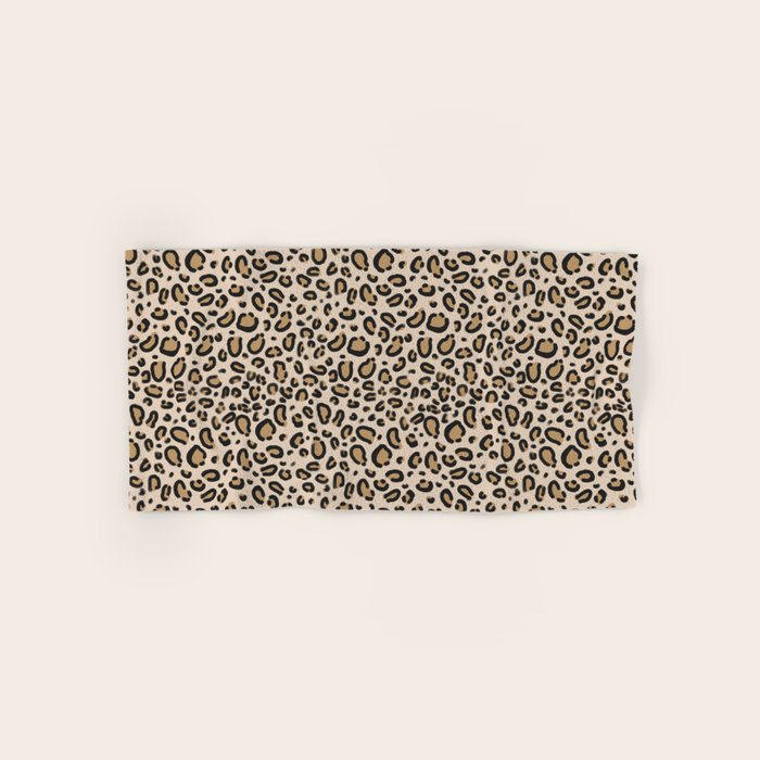 Leopard print - classic cheetah print, animal print Bath Towel Gallery Image 1