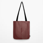 Oval Lines Abstract X Tote Bag Gallery Image 2
