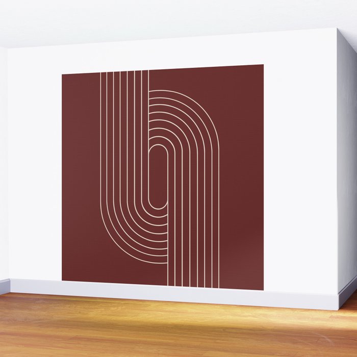 Oval Lines Abstract X Wall Mural Gallery Image 2