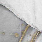 Grey liquid marble - pearl and gold Comforter Gallery Image 4