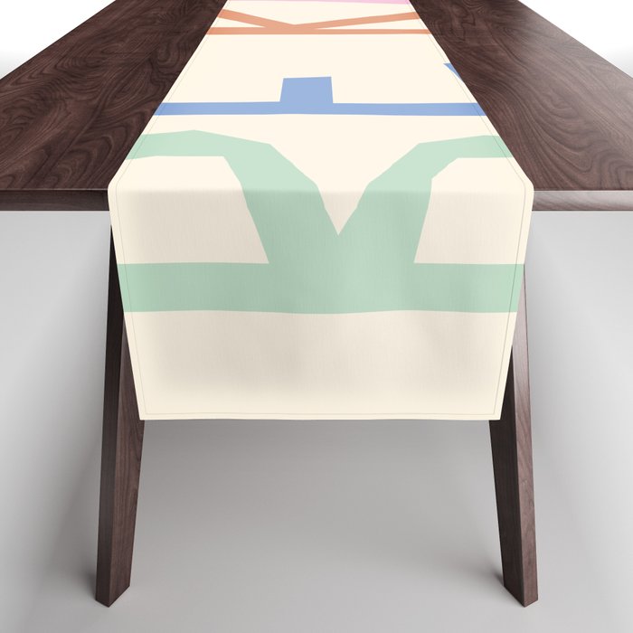 Be kind pastel colors Table Runner Gallery Image 1