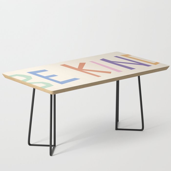 Be kind pastel colors Coffee Table Gallery Image 1