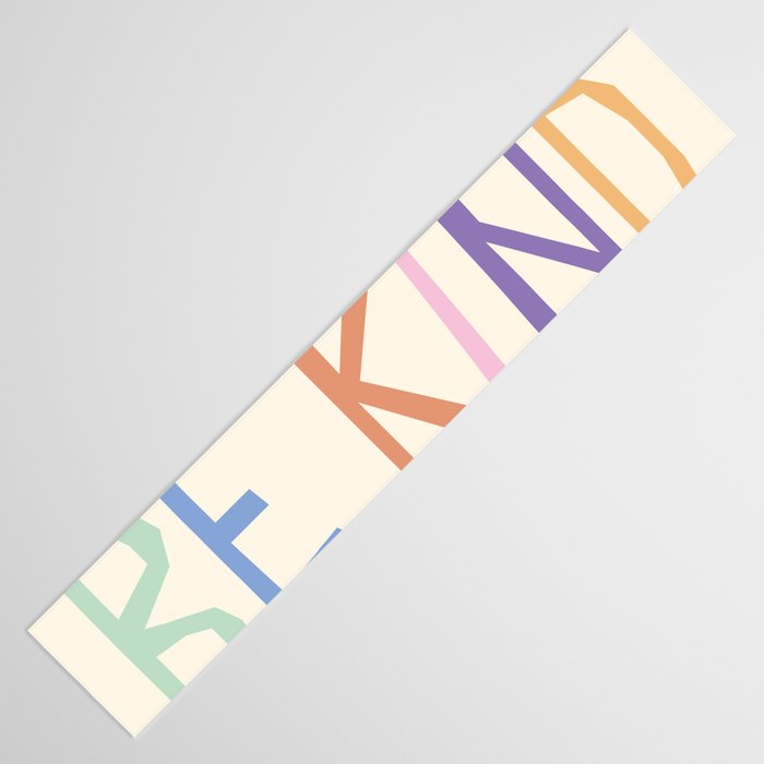 Be kind pastel colors Table Runner Gallery Image 3