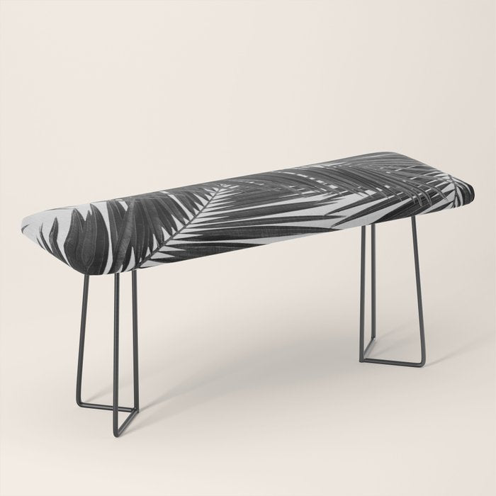 Palm Leaf Black & White III Bench Gallery Image 1