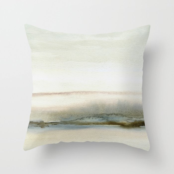 Abstract Oil Painting No. 61 Throw Pillow Gallery Image 1