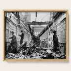 Holland House library after the blitz (London, 1940) Serving Tray Gallery Image 1