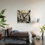 Holland House library after the blitz (London, 1940) Wood Wall Art Gallery Image 2