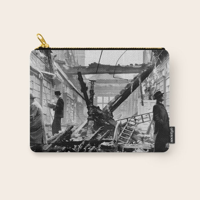 Holland House library after the blitz (London, 1940) Carry All Pouch Gallery Image 1