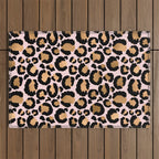 Animal print - pink copper Outdoor Rug Gallery Image 1