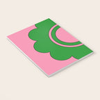 Cute Retro Flower Pink and Green Notebook Gallery Image 3