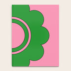 Cute Retro Flower Pink and Green Notebook Gallery Image 4