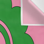 Cute Retro Flower Pink and Green Wall Tapestry Gallery Image 3