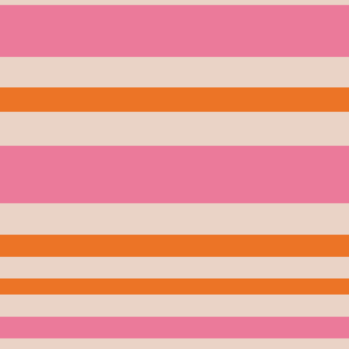 Variable Stripe Pattern in Retro Pink Orange Coffee Mug Gallery Image 2