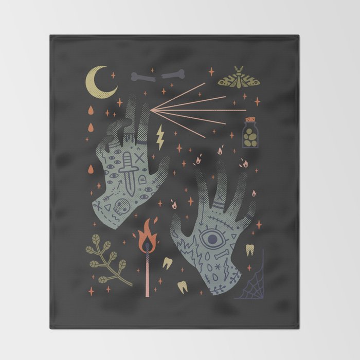 A Curse Upon You! Throw Blanket Gallery Image 2