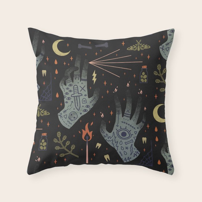 A Curse Upon You! Throw Pillow Gallery Image 1