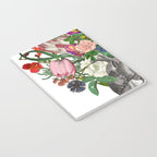 Anatomical heart and flowers Notebook Gallery Image 3