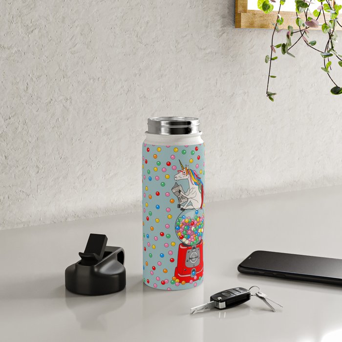 Unicorn Gumball Poop Water Bottle Gallery Image 4
