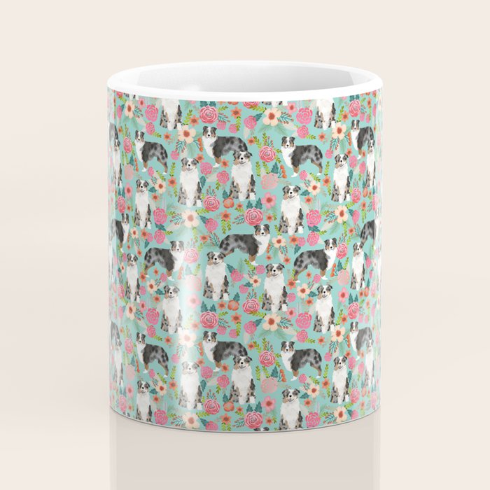 Australian Shepherd owners dog breed cute herding dogs aussie dogs animal pet portrait dog art Coffee Mug Gallery Image 4