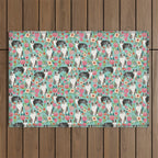 Australian Shepherd owners dog breed cute herding dogs aussie dogs animal pet portrait dog art Outdoor Rug Gallery Image 1