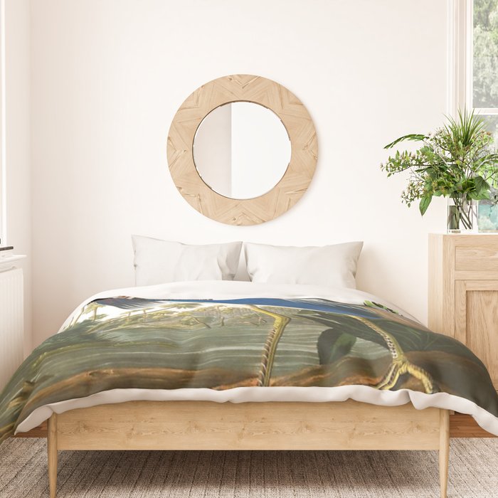 John James Audubon - Louisiana Heron Duvet Cover Gallery Image 3