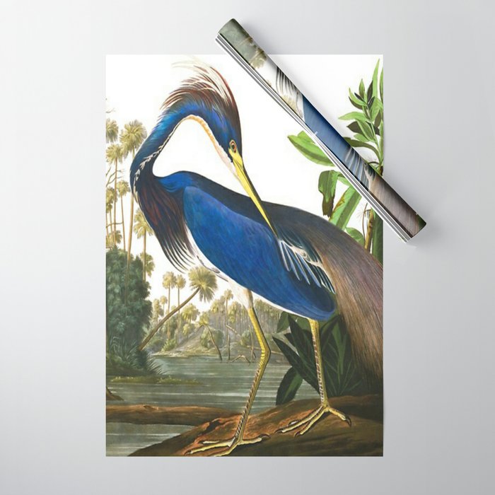 John James Audubon - Louisiana Heron Wrapping Paper Gallery Image 1