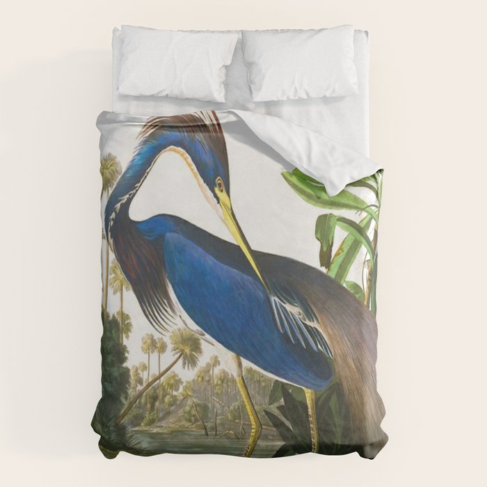 John James Audubon - Louisiana Heron Duvet Cover Gallery Image 6