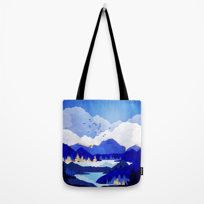 Blue Lake Tote Bag Gallery Image 2