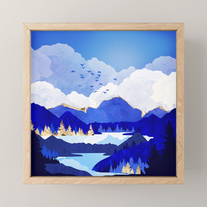 Blue Lake Mini Art Print Gallery Image 1